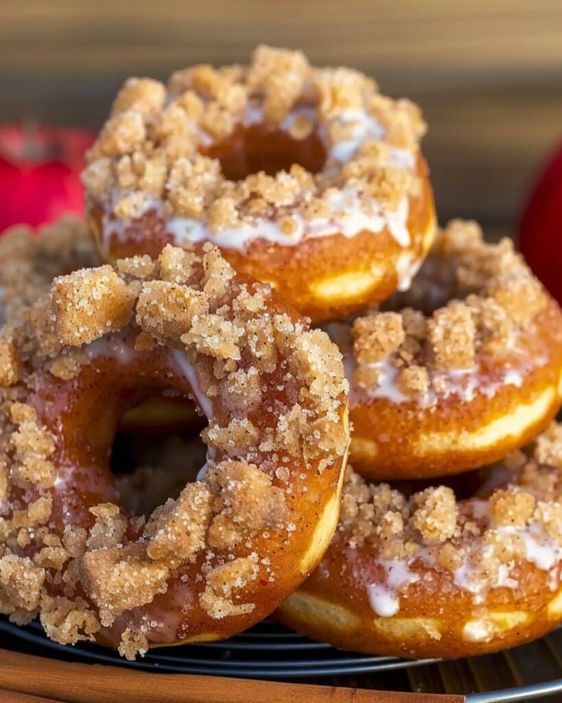 Easy Baked Apple Crumb Donuts