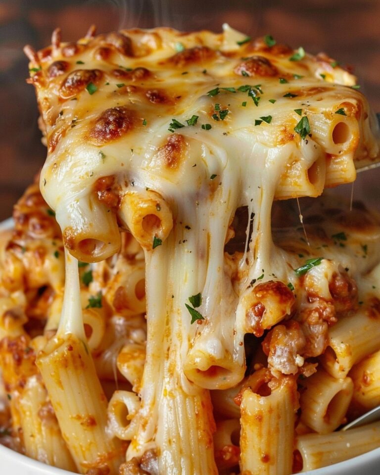 Easy Homemade Baked Ziti Recipe – Cheesy, Saucy & Perfect for Dinner