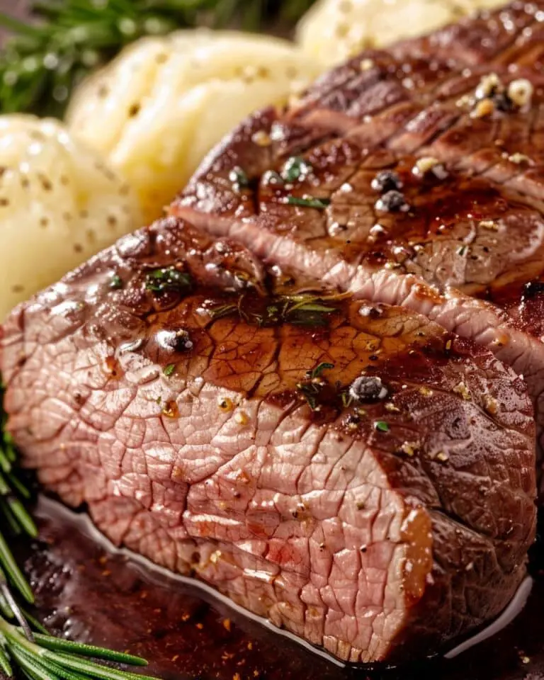 Glazed Beef Loin in Orange Sauce