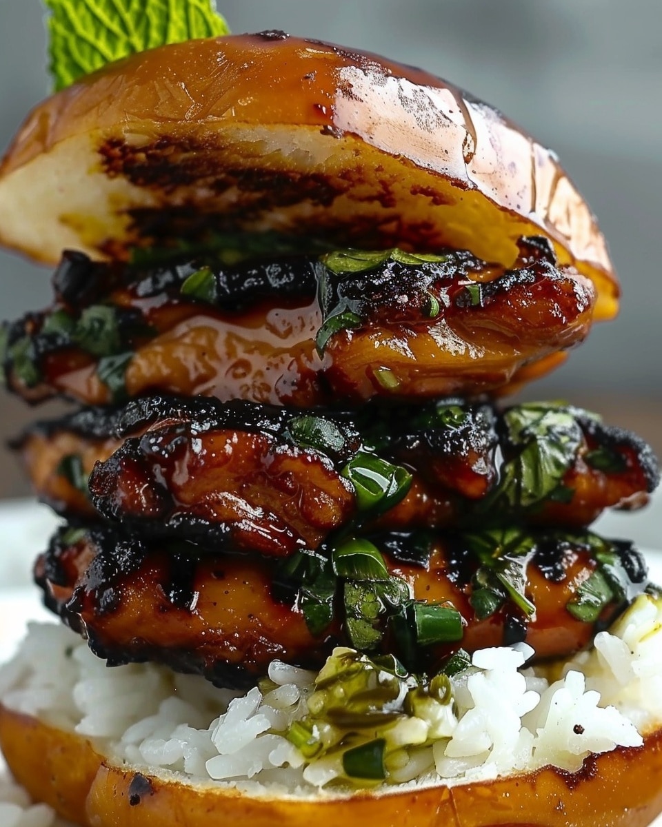 Ho to make Hawaiian Huli Huli Chicken Stack