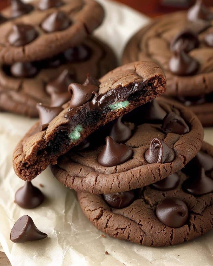 Chocolate Mint Cookies