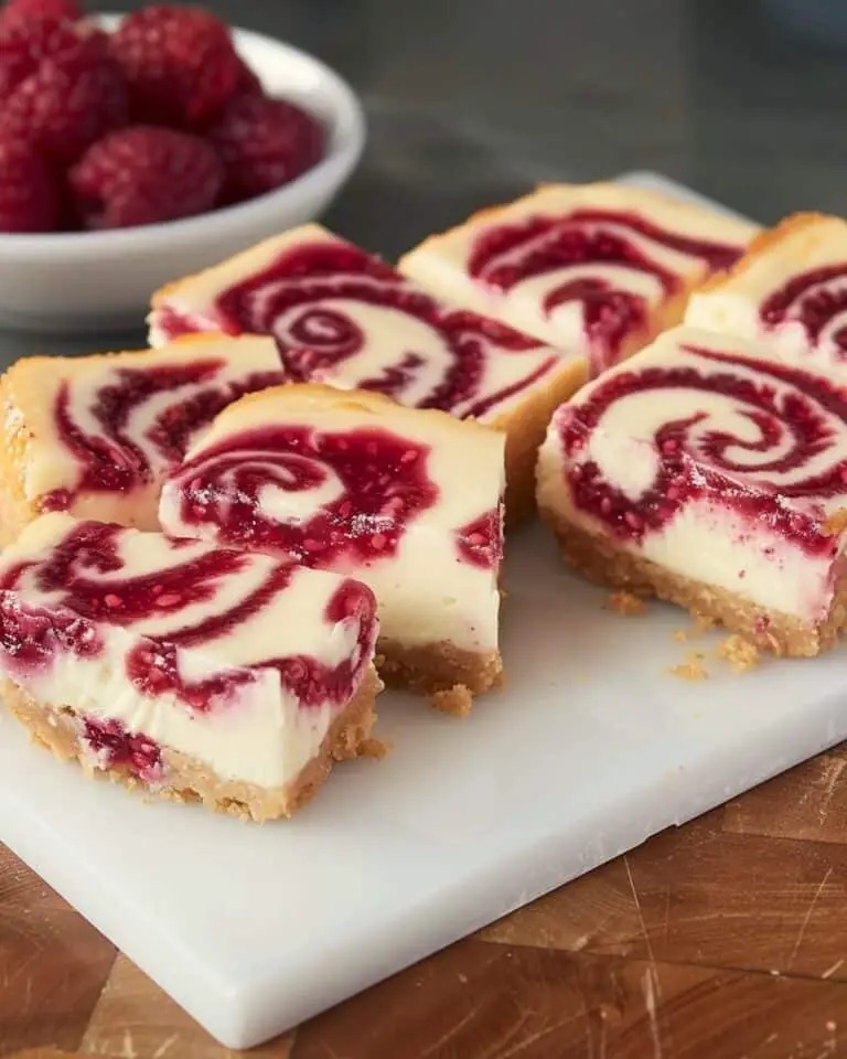 Raspberry Swirl Cheesecake Bites