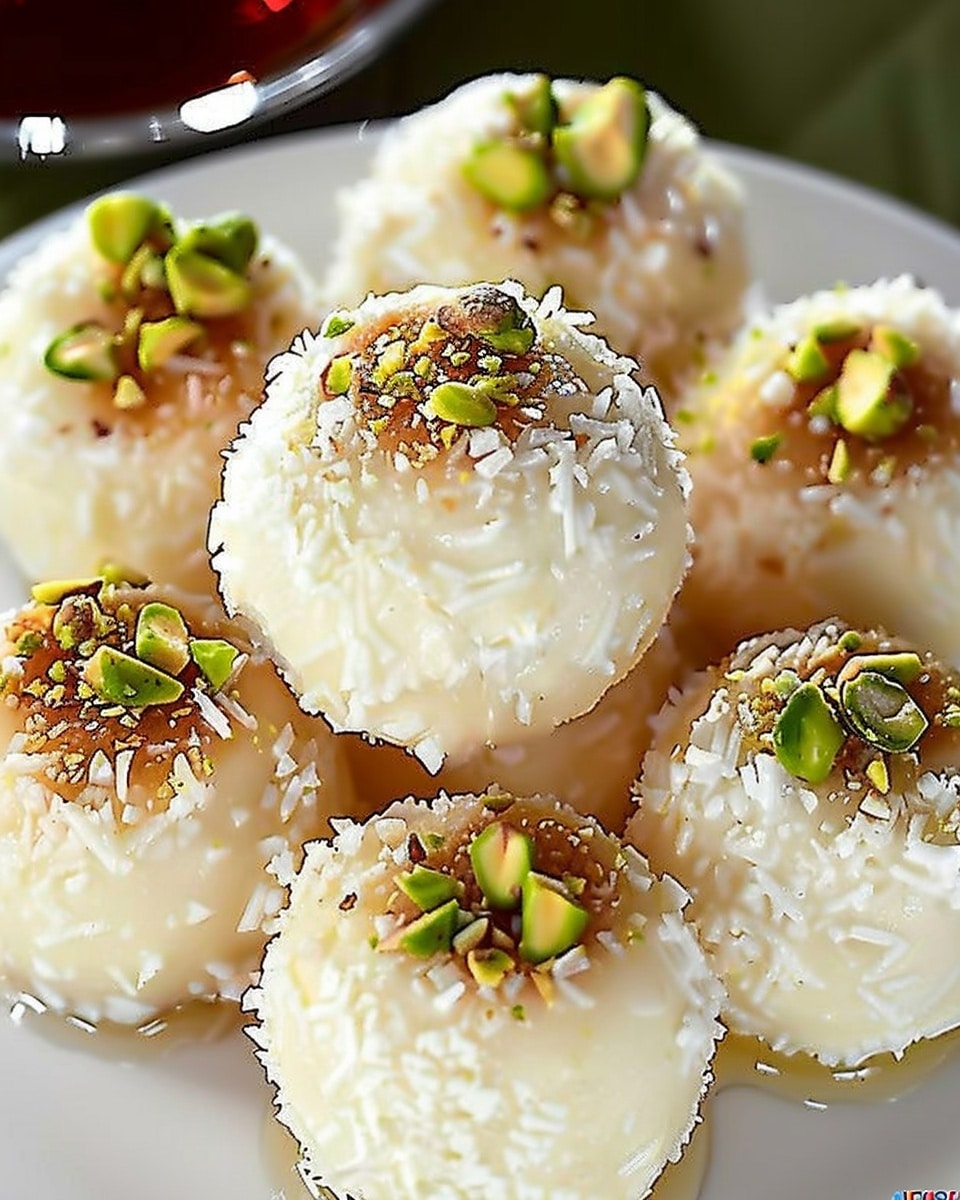 Ricotta Pistachio Honey Bites