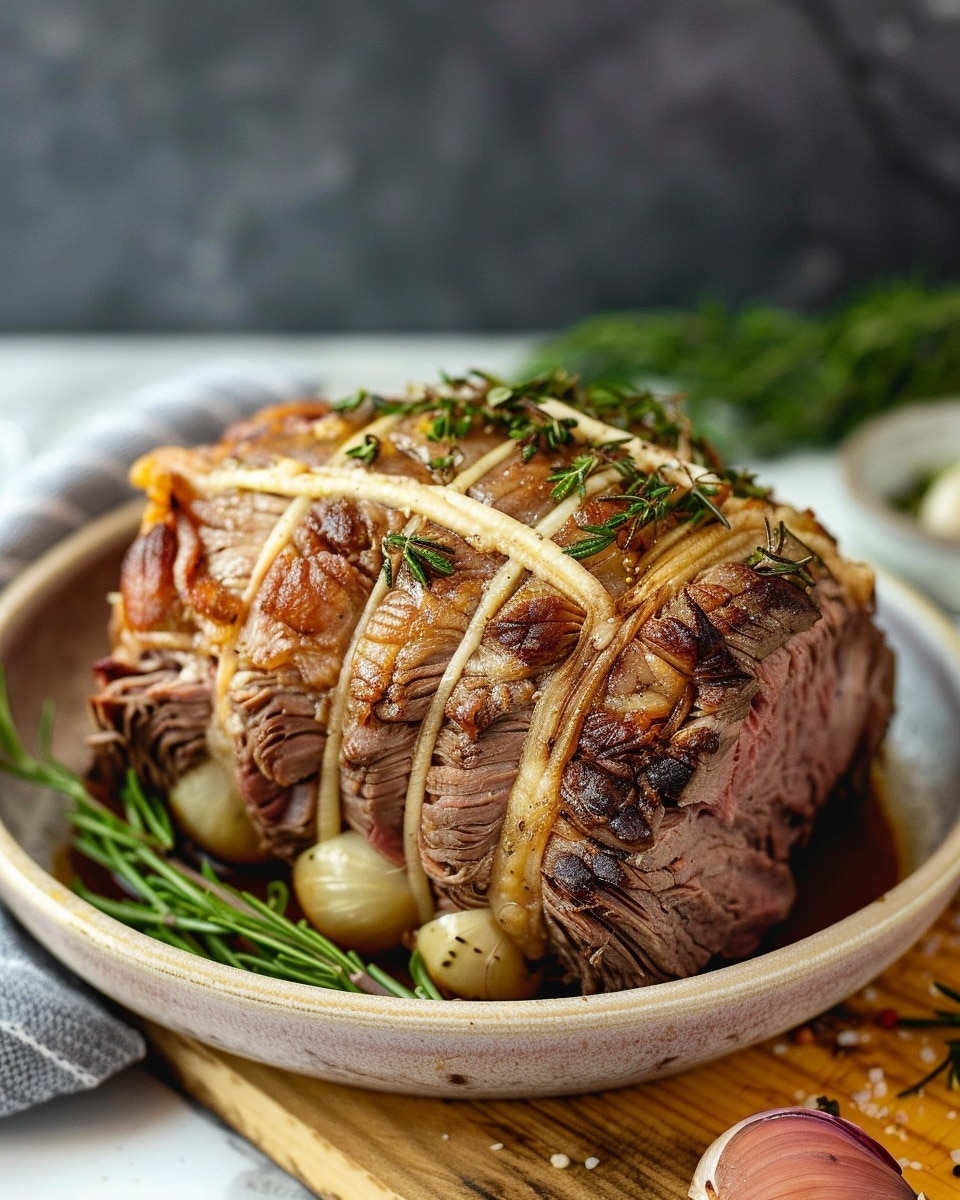 Slow Roasted Chuck Roast with Rosemary and Garlic