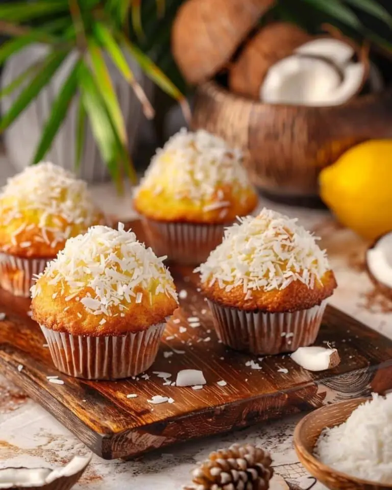Soft & Fluffy Coconut Muffins