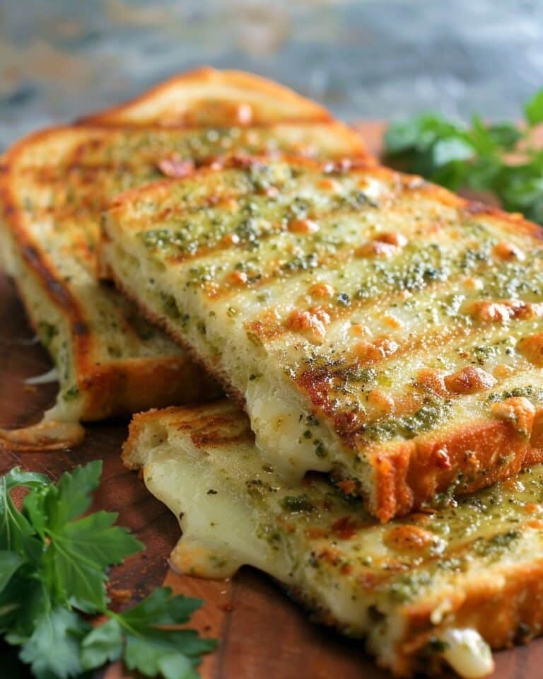 Sourdough Pesto Grilled Cheese