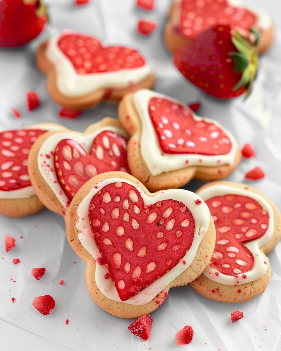 Strawberry Cut Out Cookies