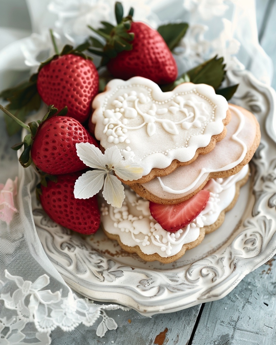 Strawberry Cut Out Cookies