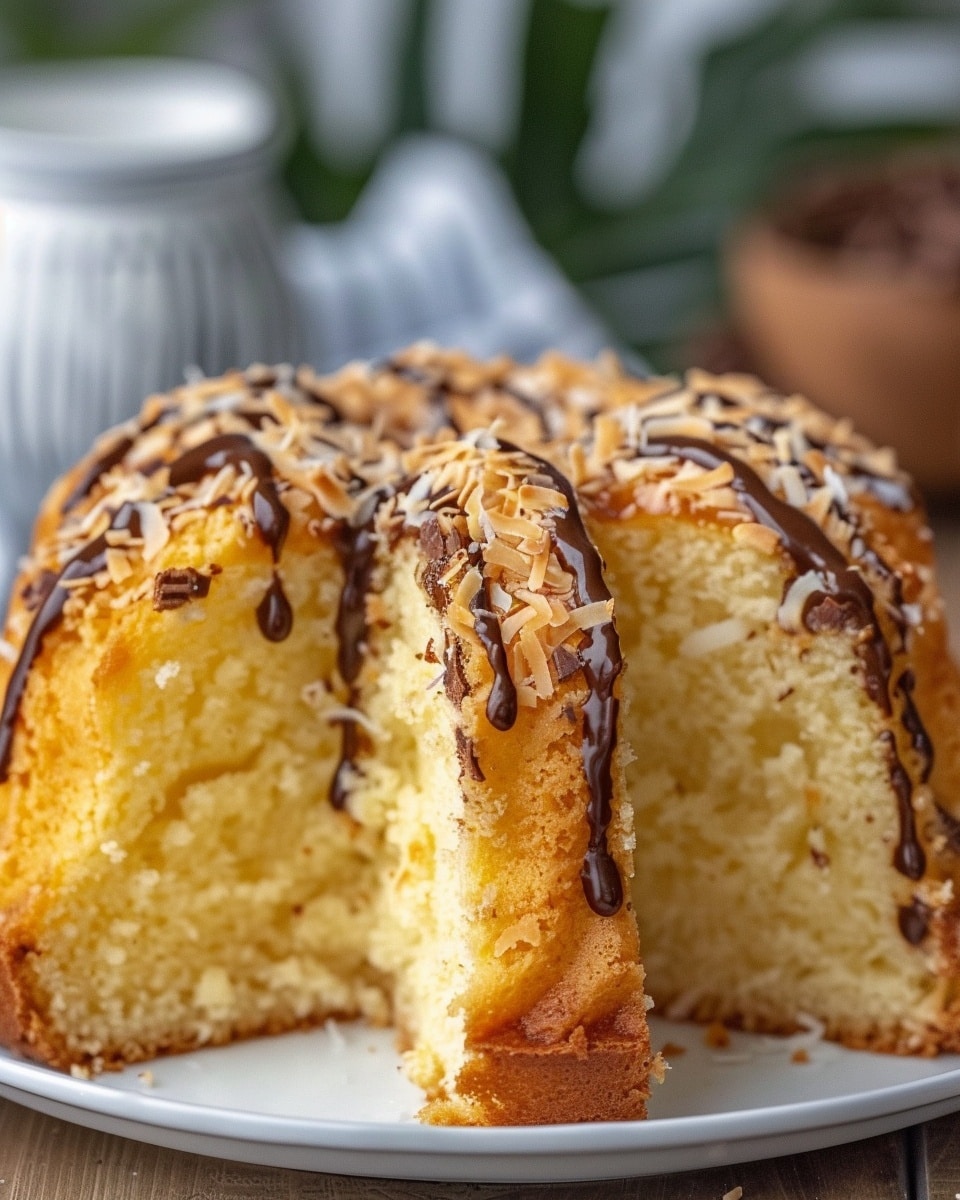 Ho to make Sugar-Free Coconut Chocolate Drip Bundt Cake