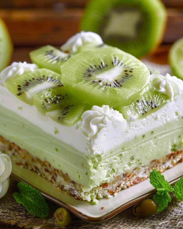Sugar-Free No-Bake Kiwi Lime Cream Bars