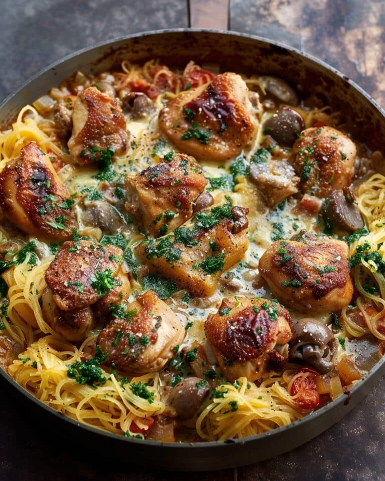 Tuscan Chicken and Spaghetti Squash
