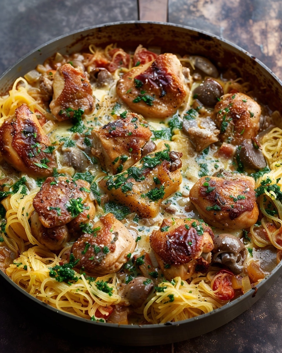 Tuscan Chicken and Spaghetti Squash