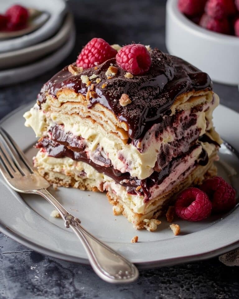 Easy No-Bake Chocolate Eclair Cake