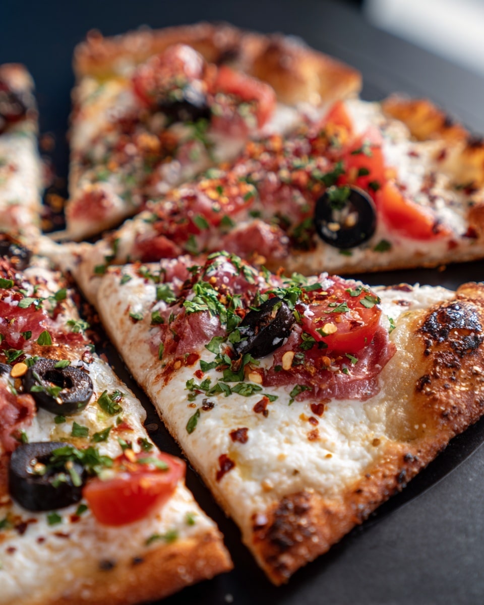 The image shows two panels side by side. On the left, there is a pile of thin, long, beige strips of flatbread stacked unevenly on a white marbled surface. The flatbread has a slightly toasted look with some brown spots. On the right, the flatbread strips are spread out in a white pan with soft, creamy white cheese pieces and melted yellow cheese evenly layered on top, covering the flatbread strips. The pan sits on a stove with parts of the burner visible. photo taken with an iphone --ar 4:5 --v 7