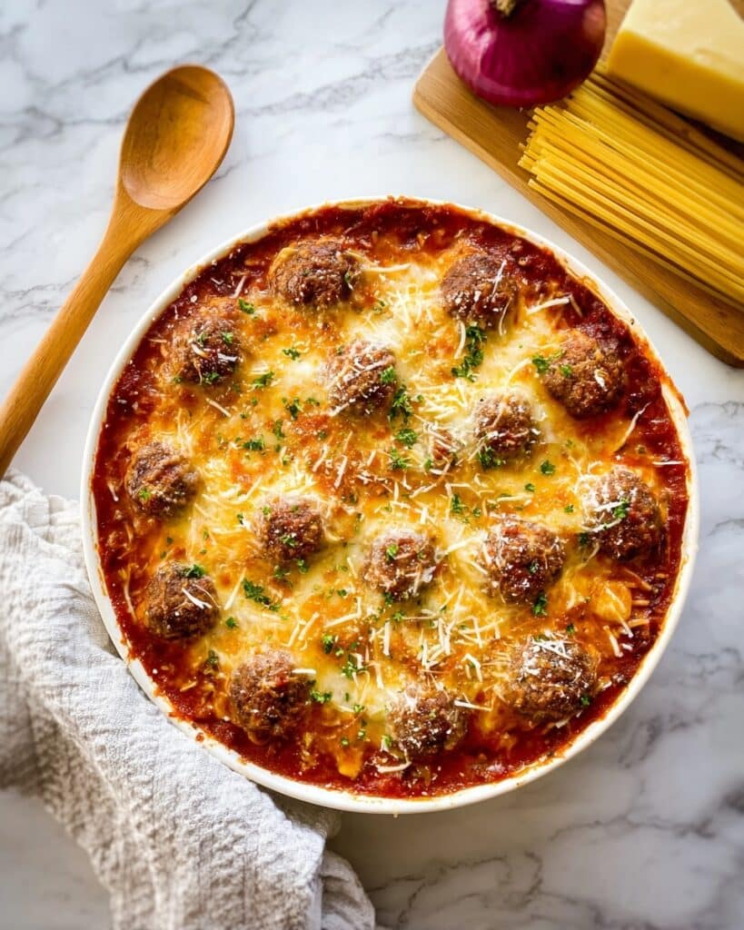 Best Baked Spaghetti and Meatballs Recipe
