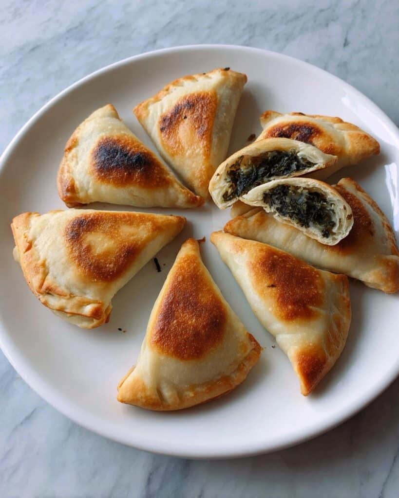 Spinach Fatayer (Lebanese Spinach Pie) Recipe