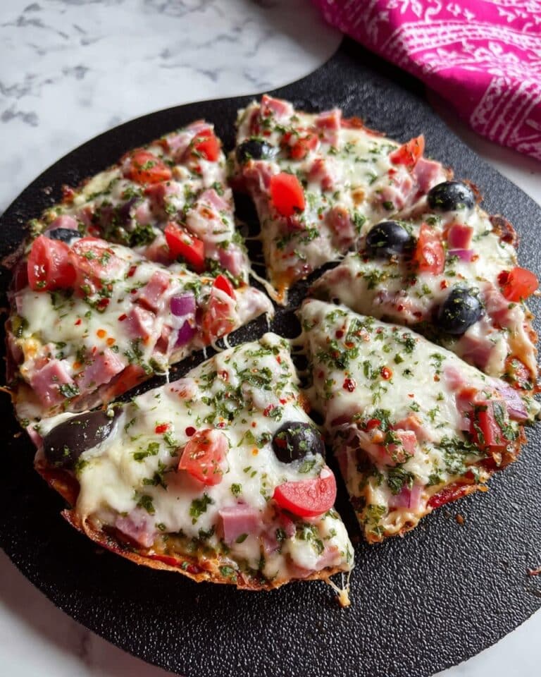 Tortilla Strip Pizza Recipe