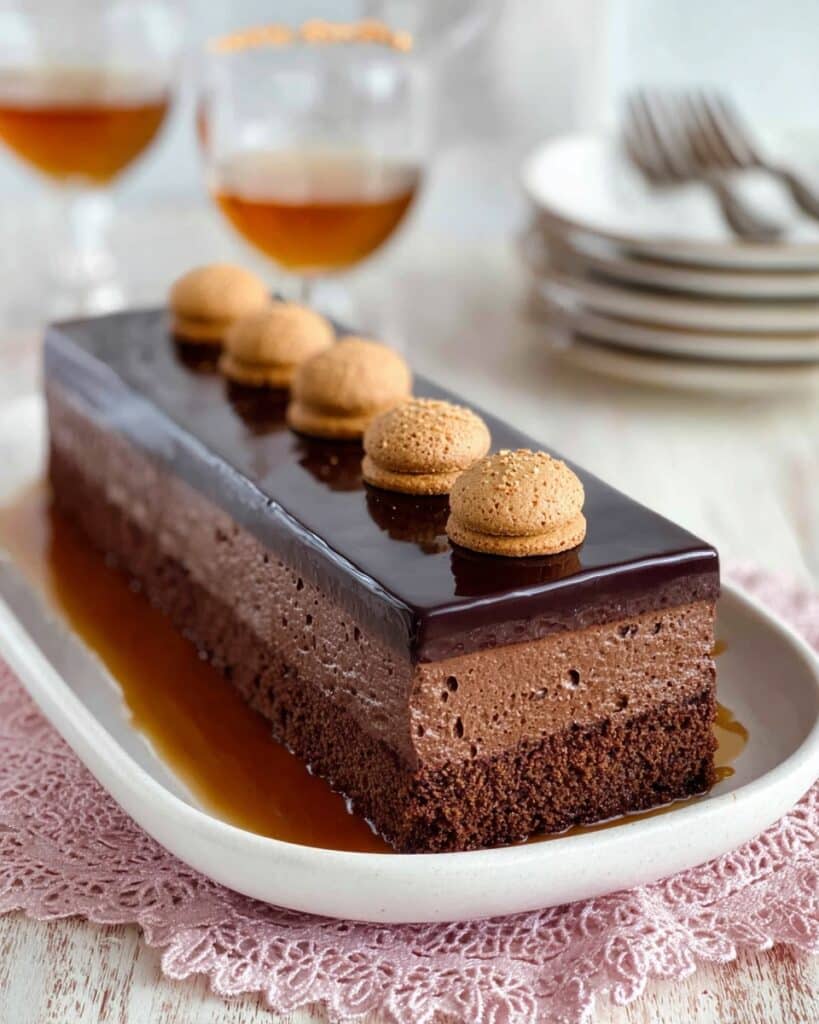 Chocolate Amaretti Bunet with Caramelized Sugar Recipe