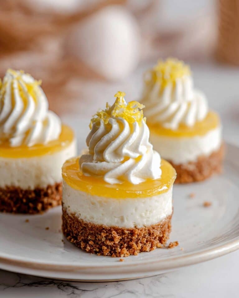 No Bake Mini Lemon Cheesecakes Recipe