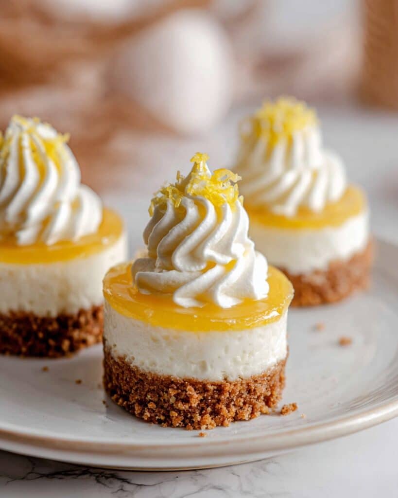 No Bake Mini Lemon Cheesecakes Recipe