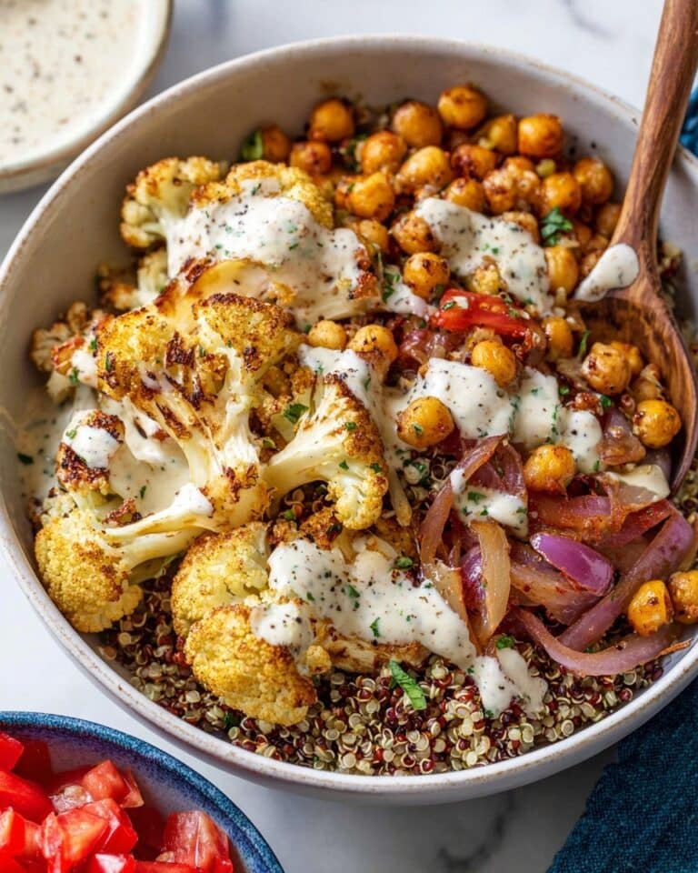 Cauliflower Shawarma Bowl (Easy Sheet Pan Dinner) Recipe