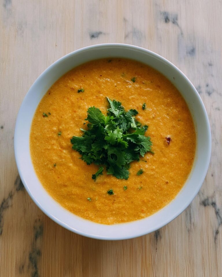 Creamy Roasted Carrot Soup with Coconut and Spices Recipe