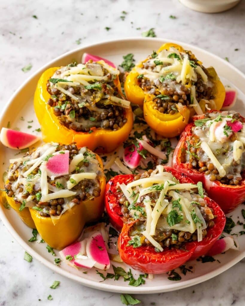 5 Ingredient Vegan Stuffed Peppers Recipe