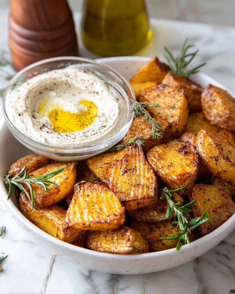 Crispy Parmesan Potatoes with Za’atar Aioli Recipe