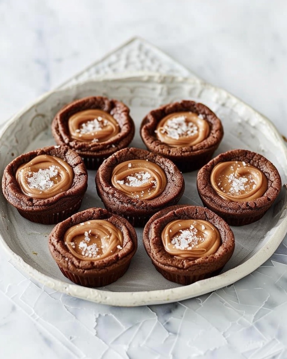 3-Ingredient Salted Caramel Cookie Cups