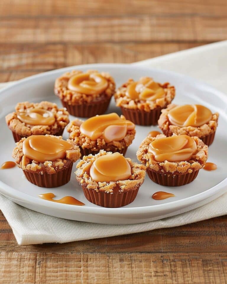 3-Ingredient Salted Caramel Cookie Cups