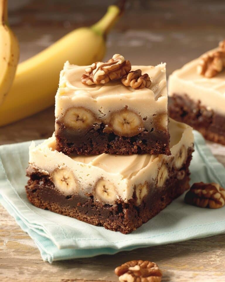 Banana Bread Brownies with Brown Butter Frosting