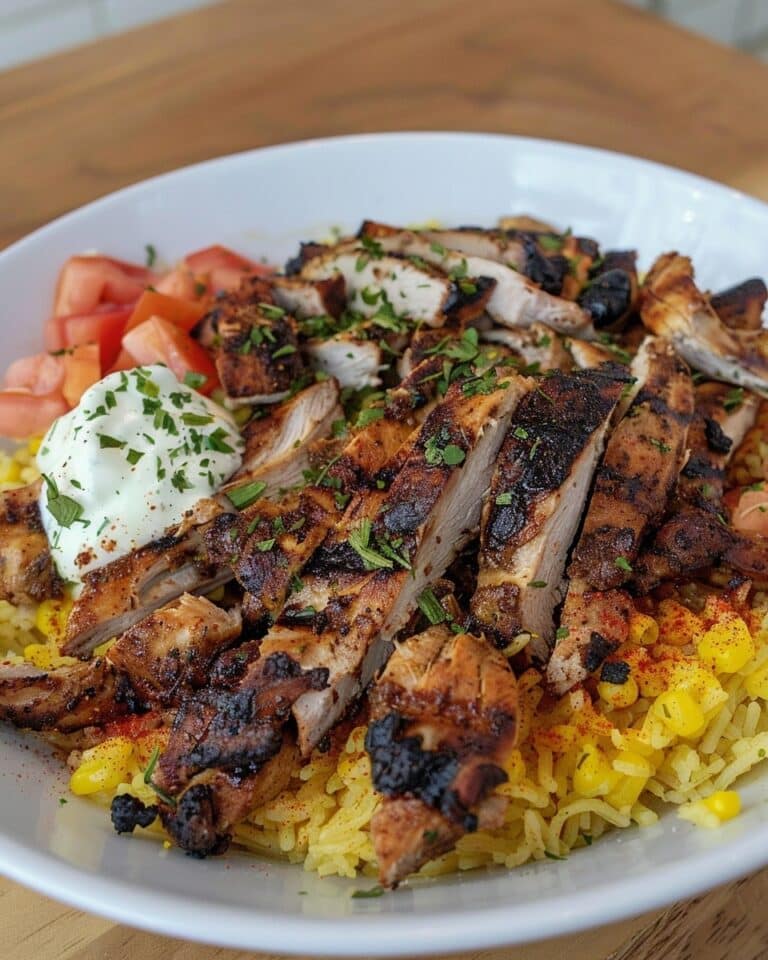 Chicken Gyro Bowl (Easy Greek Chicken Gyros Recipe)