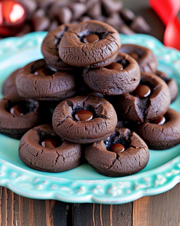 Chocolate Thumbprint Cookies