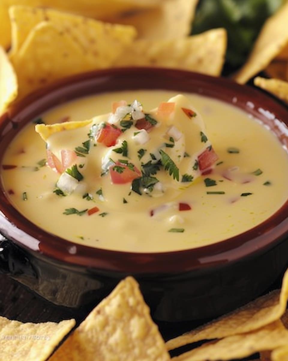 Creamy Mexican Restaurant-Style White Queso Dip