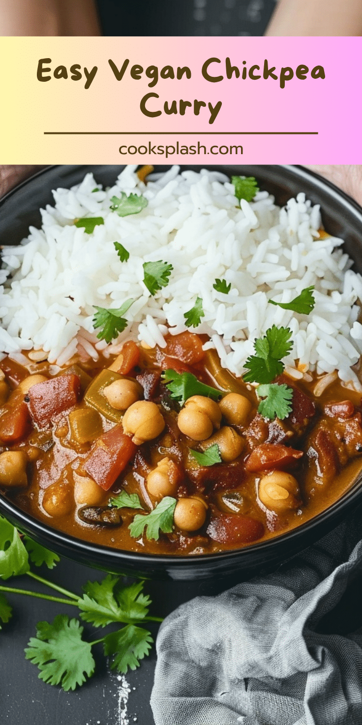 Easy Vegan Chickpea Curry | Cook Splash