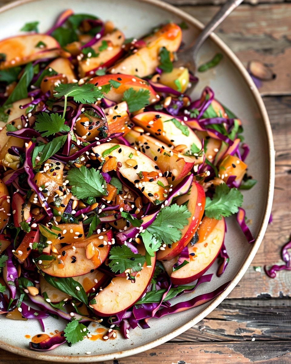 Korean Salad Recipe With Apples, Cabbage and Turnips