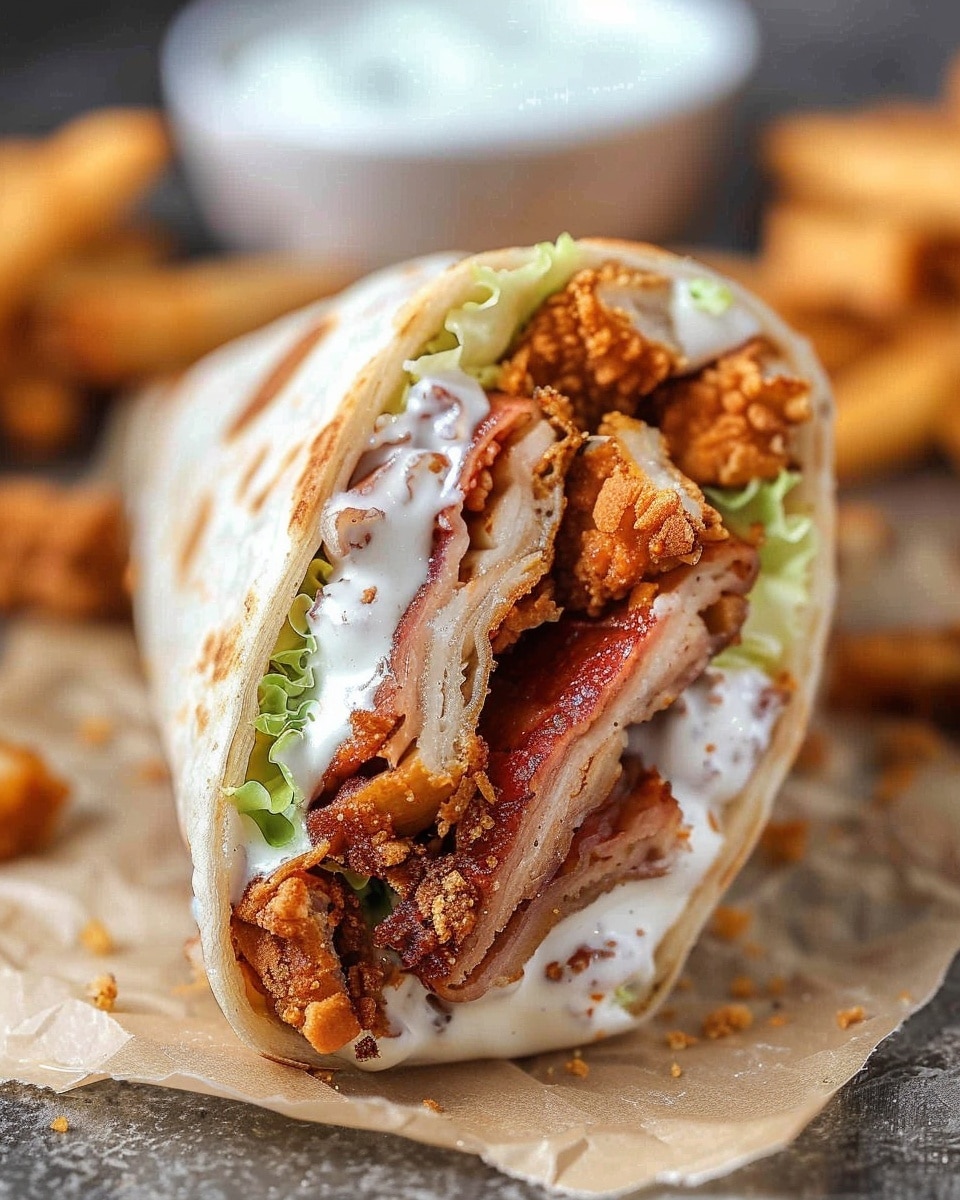Gourmet Lettuce and Tomato Wraps with Secret Sauce