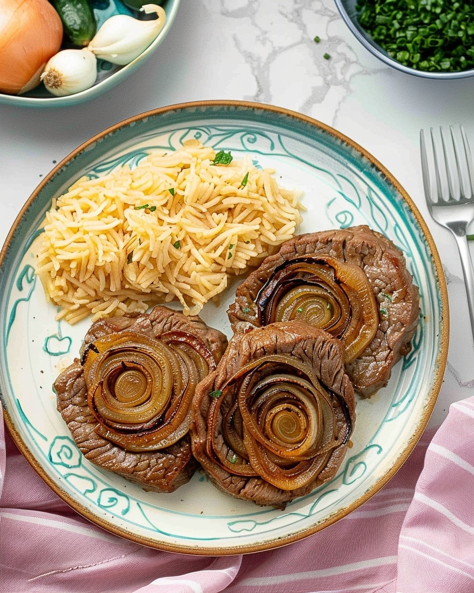 Japanese Soy Garlic Onion ‘Steaks’