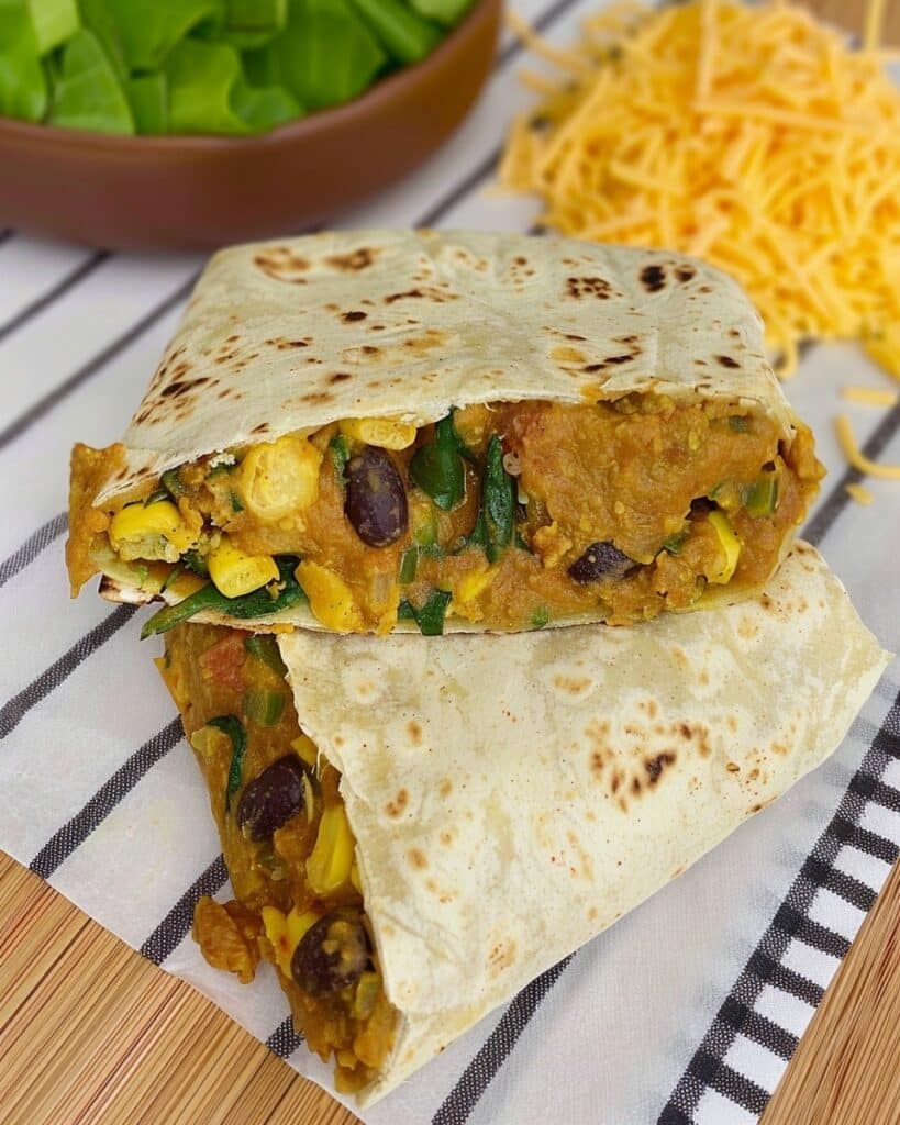 Meal Prep Vegan Breakfast Burritos