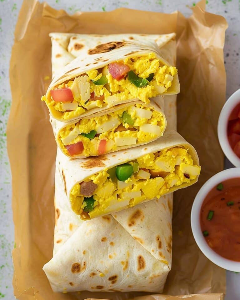 Meal Prep Vegan Breakfast Burritos