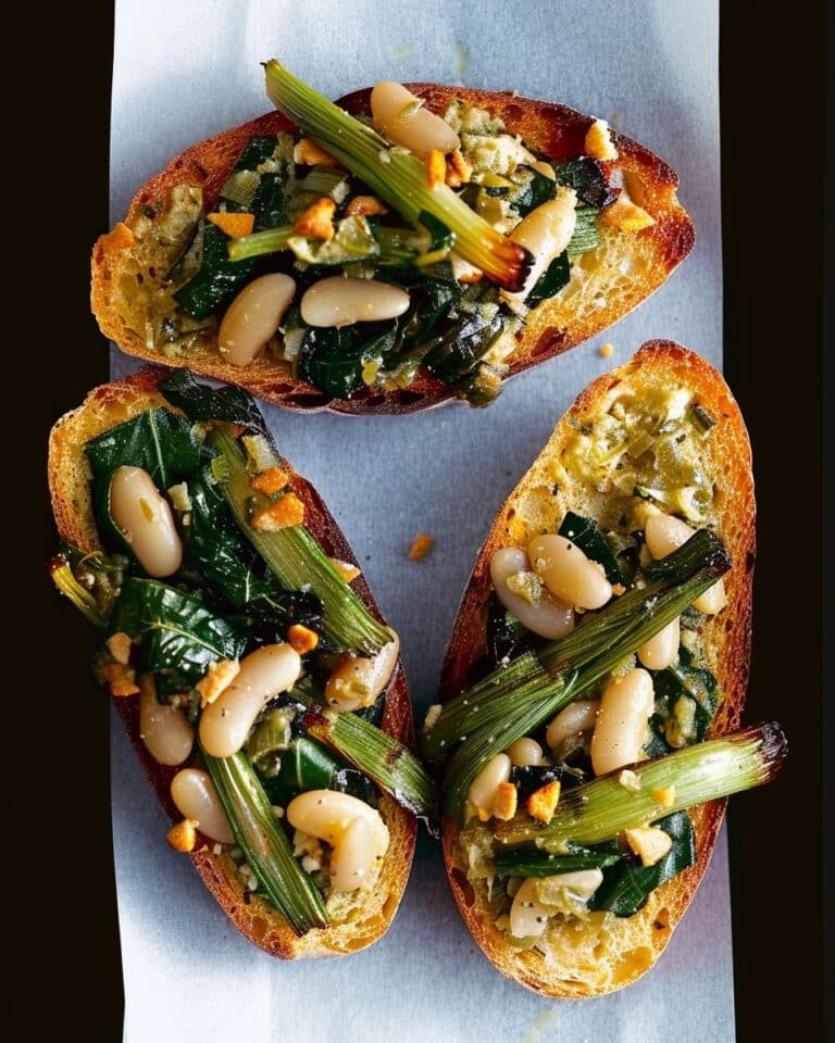 Beans with Leeks and Caerphilly Toast