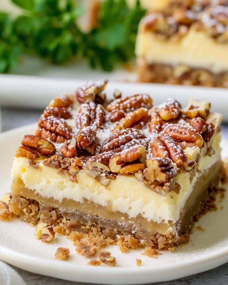 Pecan Cheesecake Bars