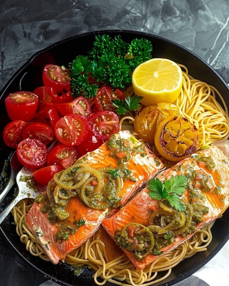 Skillet Pesto Salmon