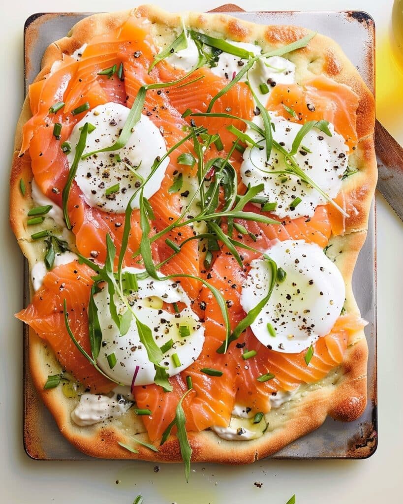 Smoked Salmon Breakfast Flatbread