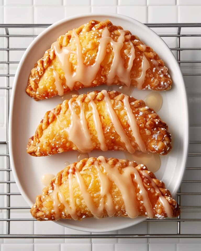 Southern Fried Peach Pies with Vanilla Glaze
