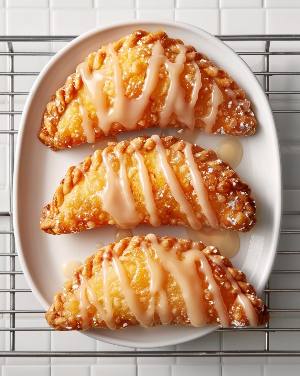 Southern Fried Peach Pies with Vanilla Glaze