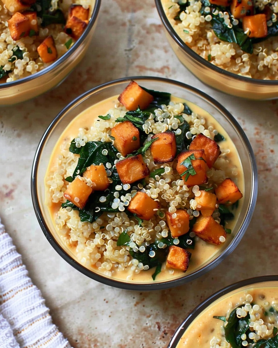 Spinach and Quinoa Vegan Meal Prep Bowls