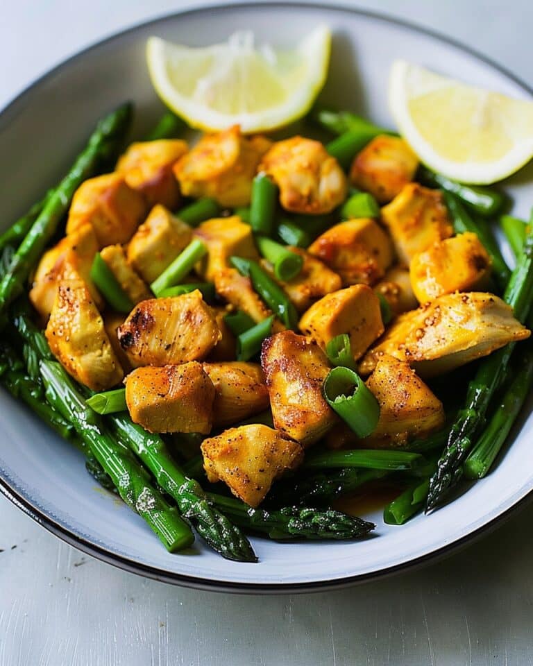 Turmeric-Black Pepper Chicken With Asparagus