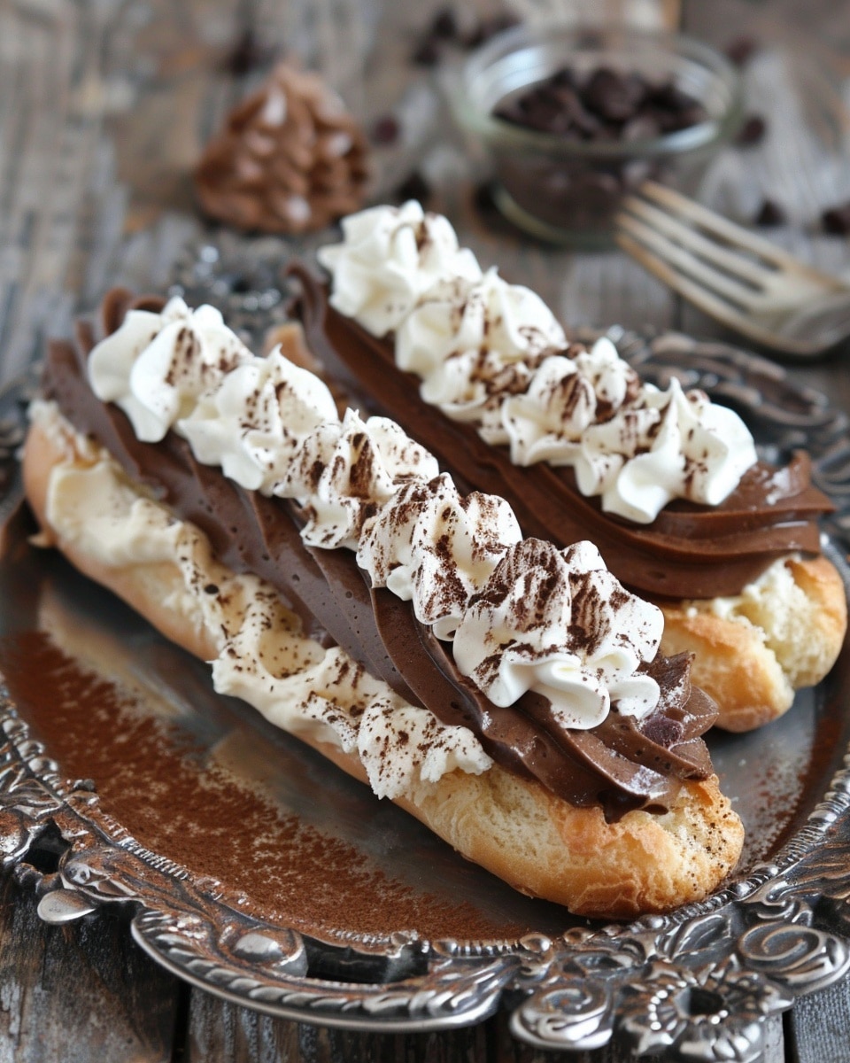 Sugar-Free Vanilla Cream Éclairs