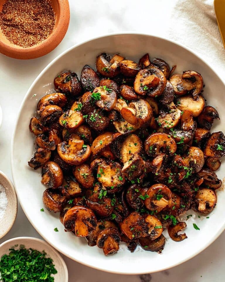 Crispy Air Fryer Mushrooms Recipe